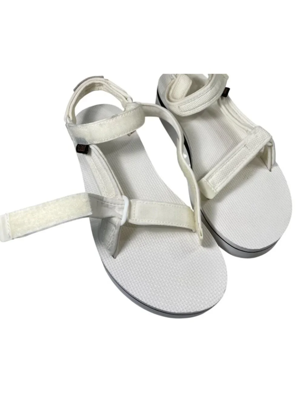Teva Flatform Universal Mesh Sandals 10 Bright White Casual Summer Beach Resort